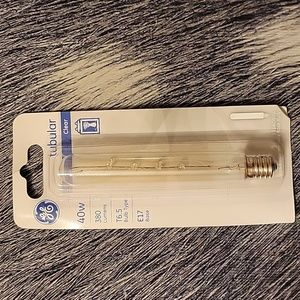 GE HalogenTubular 40W 380 Lumens T6.5 E17 Base Bulb
